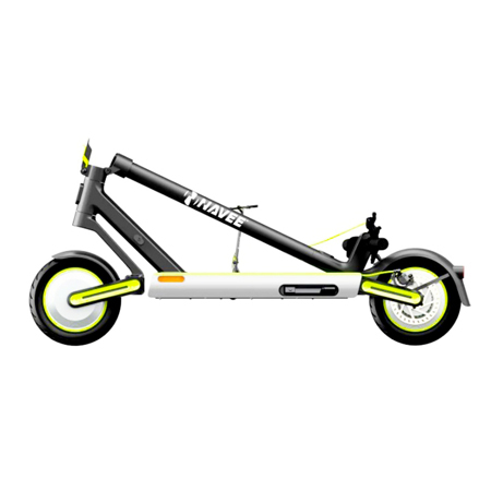 электросамокат-Navee-S65-Electric-Scooter-Black-сложенный